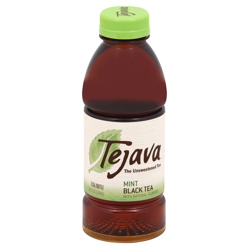 Tejava Unsweetened Black Tea With Mint, 1224 - 16.9