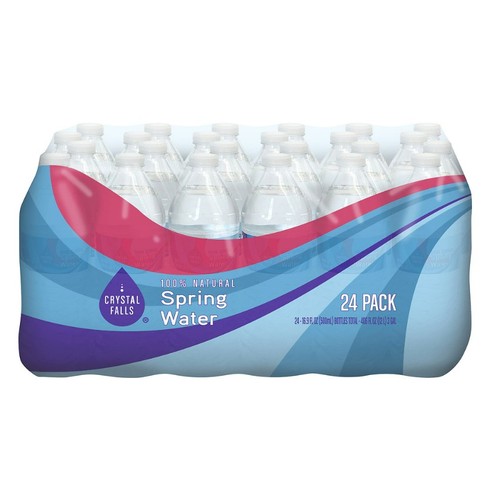 Crystal Falls 100% Natural Spring Water, 84/24 packs (FULL PALLET)