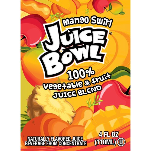 E Pallet Mango Swirl 4 oz Juice Box
