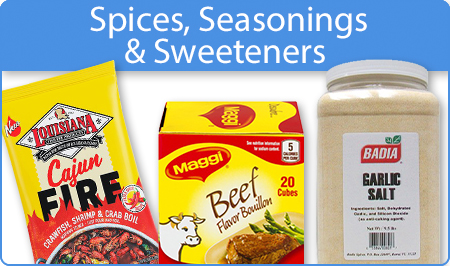 Spices, Seasonings, Sweeteners