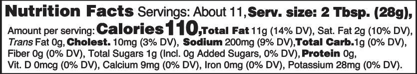 nutrition info